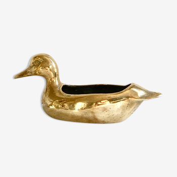 Empty solid brass duck pocket