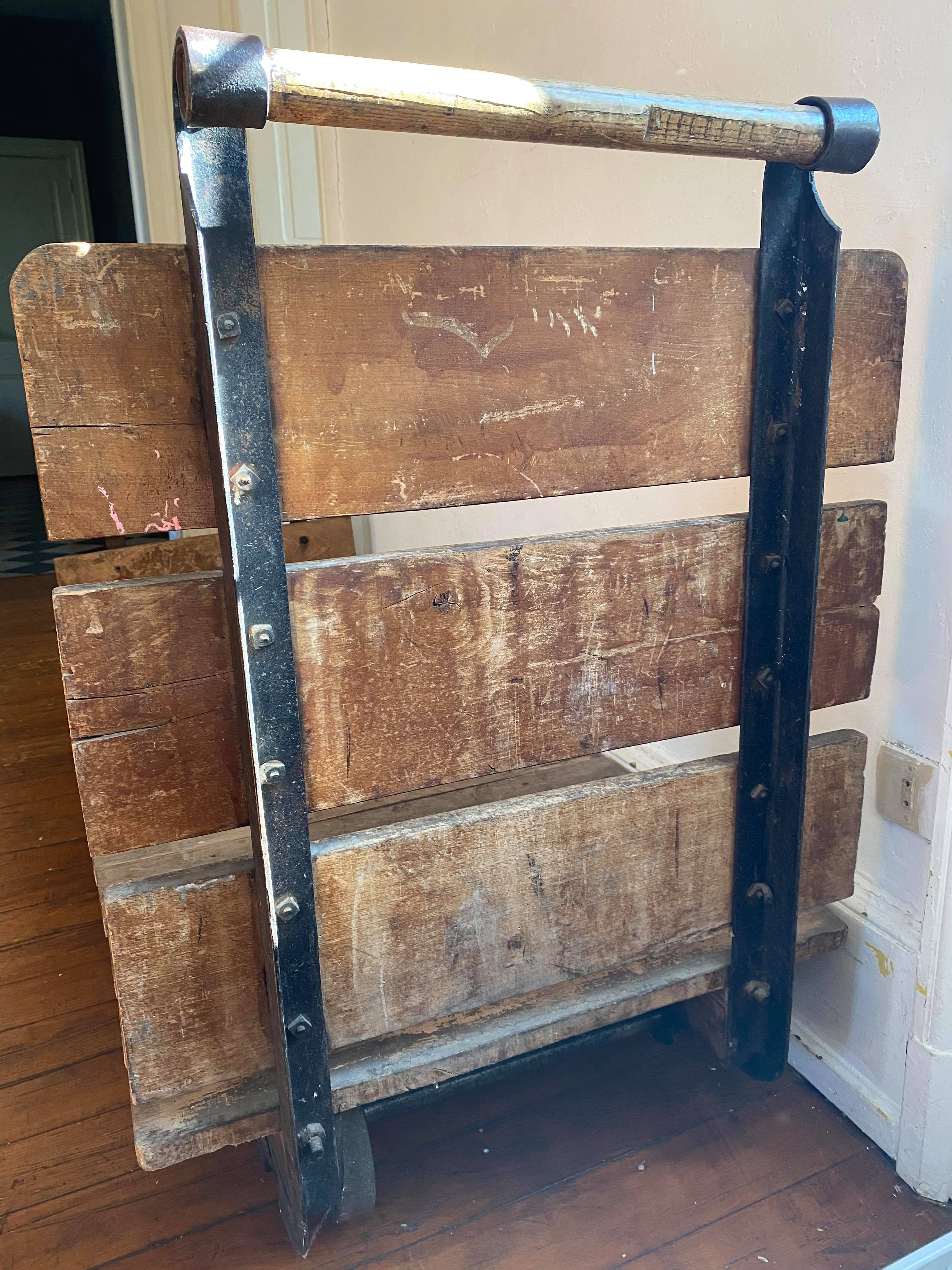 Industrial transport trolley