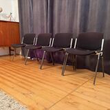 Set of four DSC 106 chairs designed by Giancarlo Piretti, Anonima Castelli,