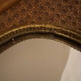 Oval gold knot mirror