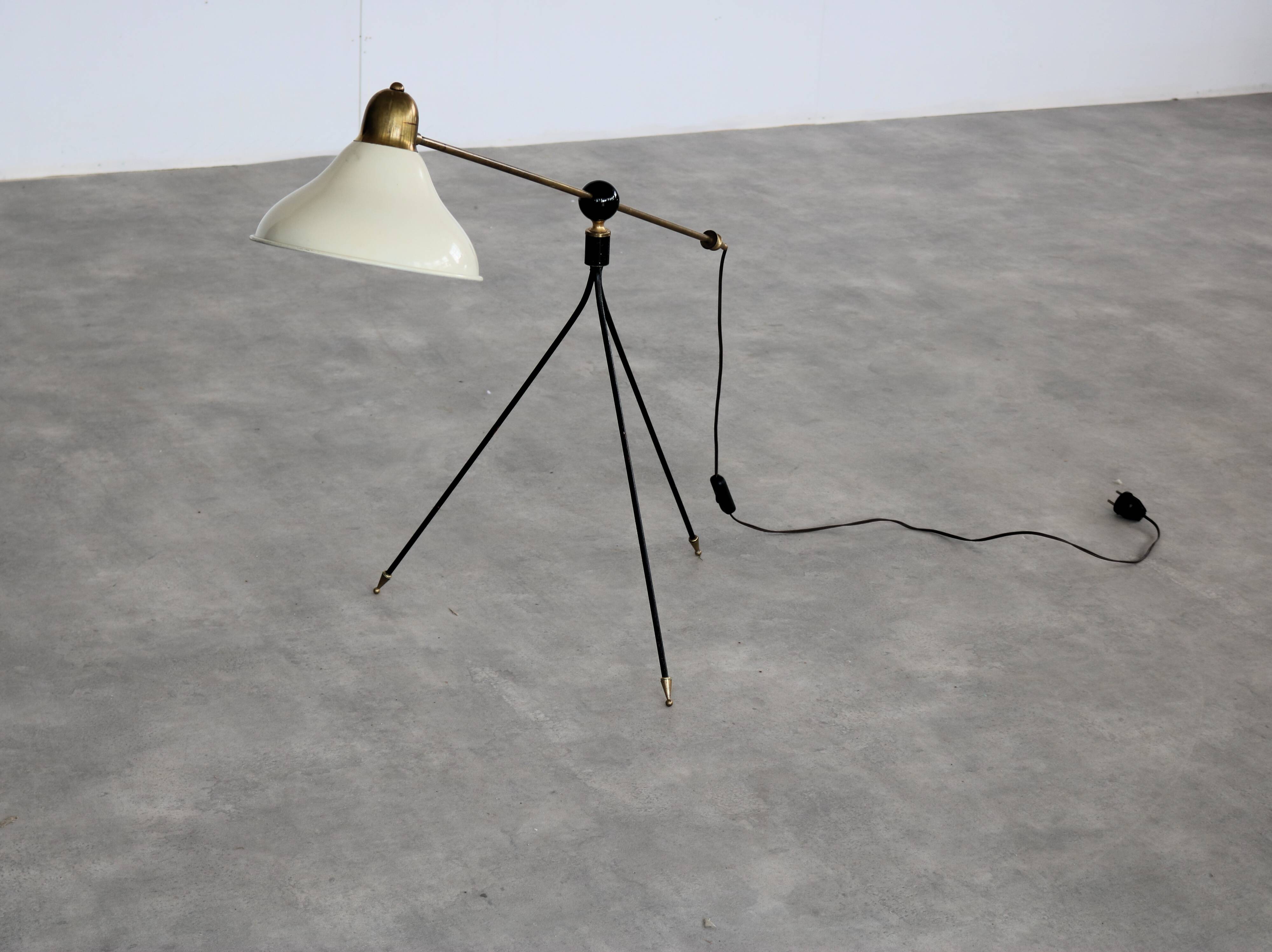 vintage floor lamp | lamp | brass | 1960s