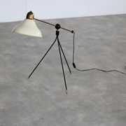lampe de sol vintage | lampe | laiton | années 1960