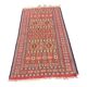 Berber carpet, woven and embroidered, wool 204 x106 cm 20th century
