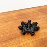 Brutalist cast iron candlestick from mid-century Japan by Jens H. Quistgaard, 1960s.