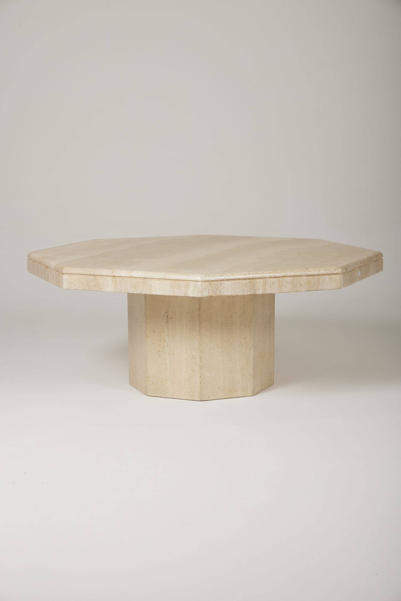 Travertine coffee table