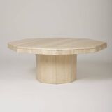 Travertine coffee table