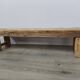Banc en bois brut ancien