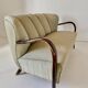 Canapé deux places Art Déco, Malatesta et Mason, Italie années 1950.