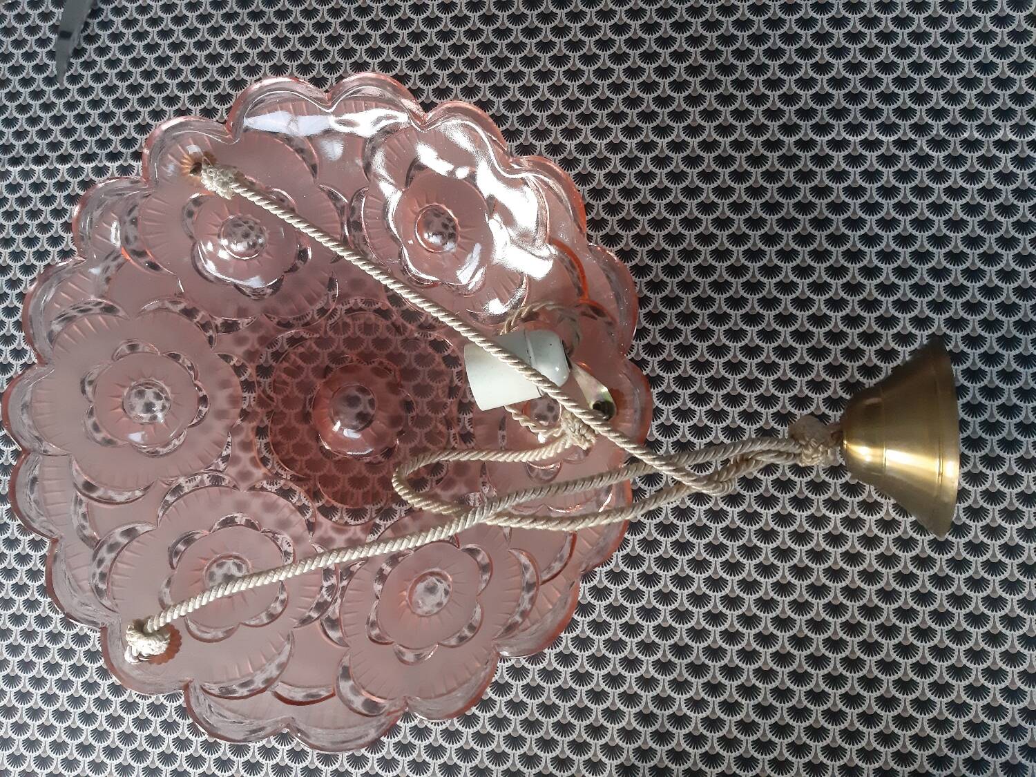 Colorful glass pendant light