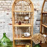 Rattan shelf