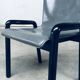Postmodern Leather Dining Chairs, Italy, 1980s, Set of 4