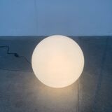 Vintage floor lamp in the shape of a globe from the French space age by SCE, France.