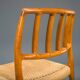 Chaises de salle à manger modèle 83 en teck par Niels Otto Møller pour J.L. Møllers, années 1960, lot de 6