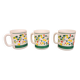 Set of 3 vintage “8 to 8” mugs – 1980s