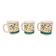 Set of 3 vintage “8 to 8” mugs – 1980s