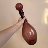 XL Biot bubble glass carafe