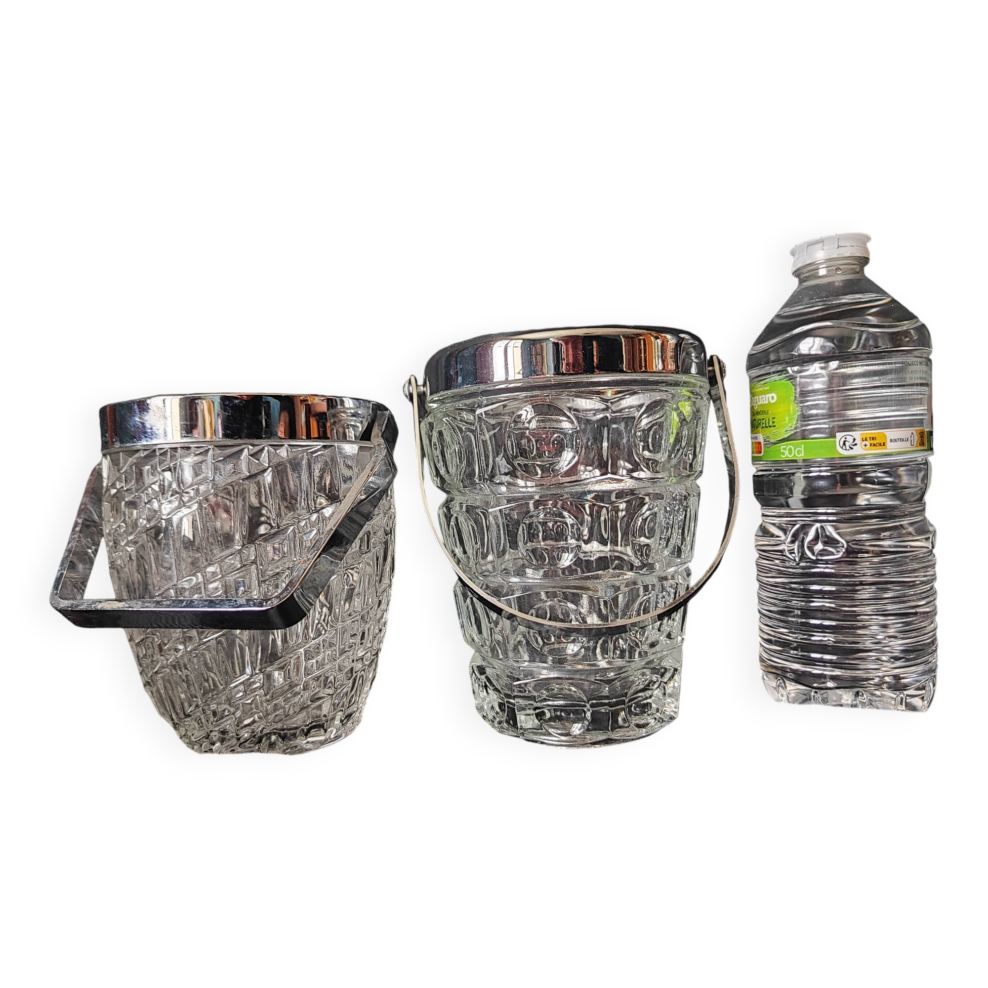1960/80 /2 cut crystal ice buckets