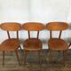 Series of 6 chair baumann scandinavian beech spirit 1950 1960 vintage design