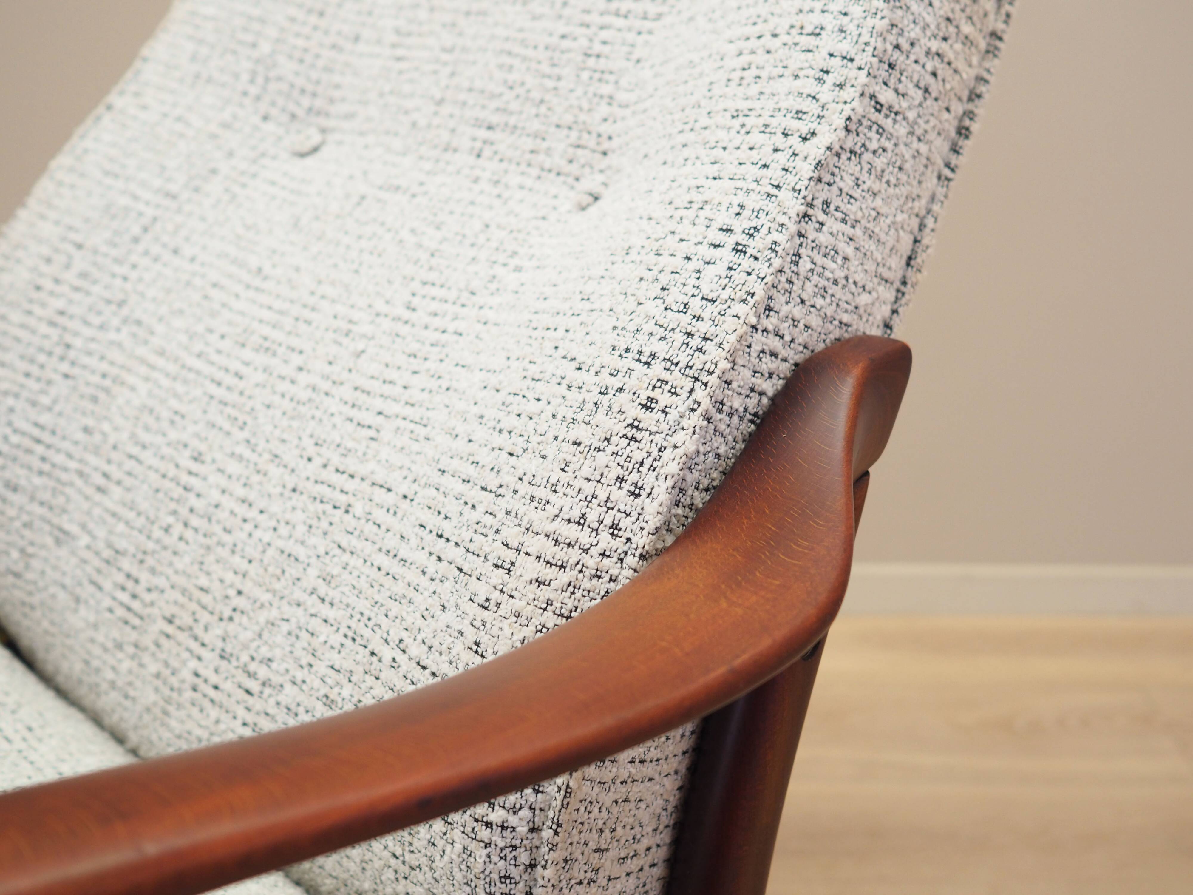 Fauteuil en hêtre, design danois, années 1970, fabrication : Farstrup Møbler