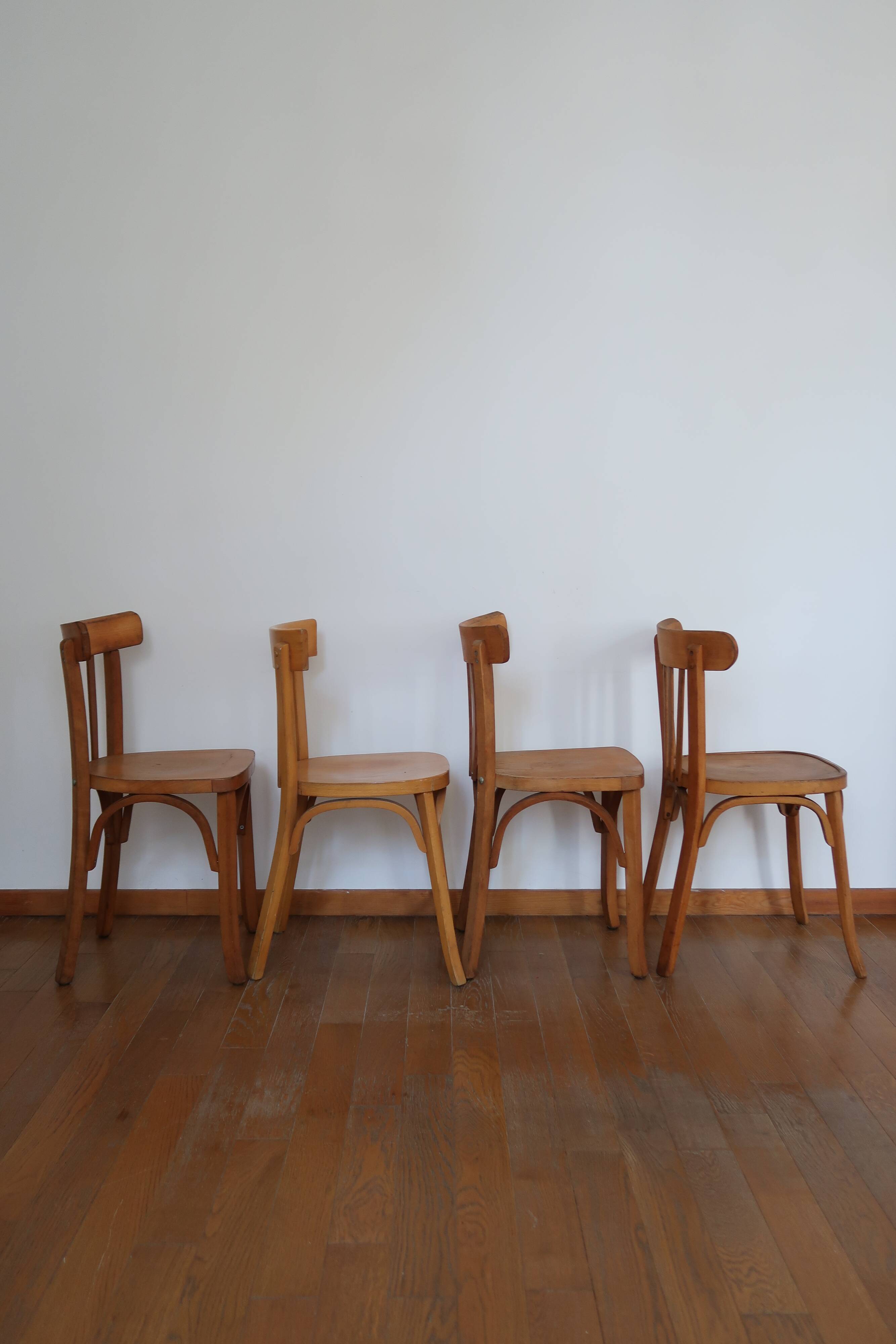 4 vintage bistro chairs