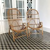 Armchair in rattan