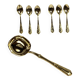 Dessert spoons and serving ladle