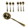 Dessert spoons and serving ladle
