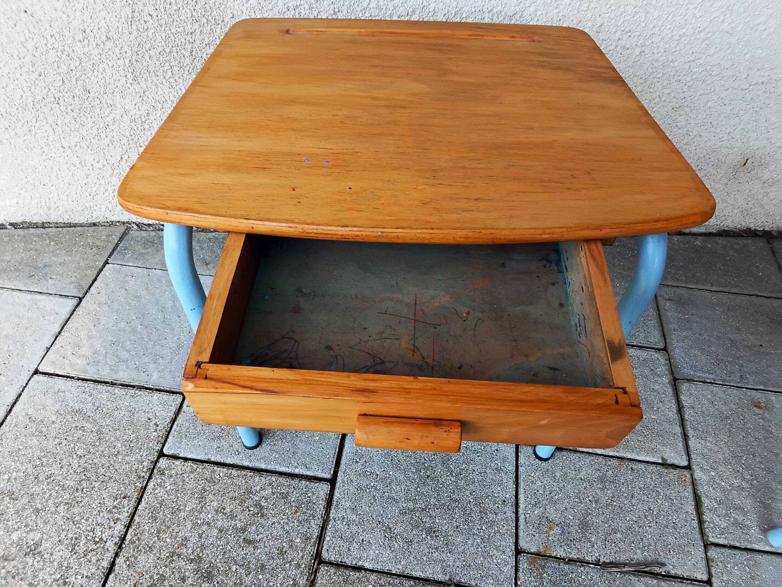Children's desk and armchair