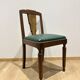 6 chaises art déco loupe de noyer