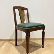 6 chaises art déco loupe de noyer