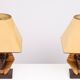 Large Ceramic Toetanchamon Table lamps 1970s