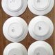 Old flat plates, in earthenware, Céranord St Amand factory