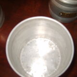 Set of 6 aluminum spice jars