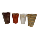 4 vintage Japanese ceramic cups
