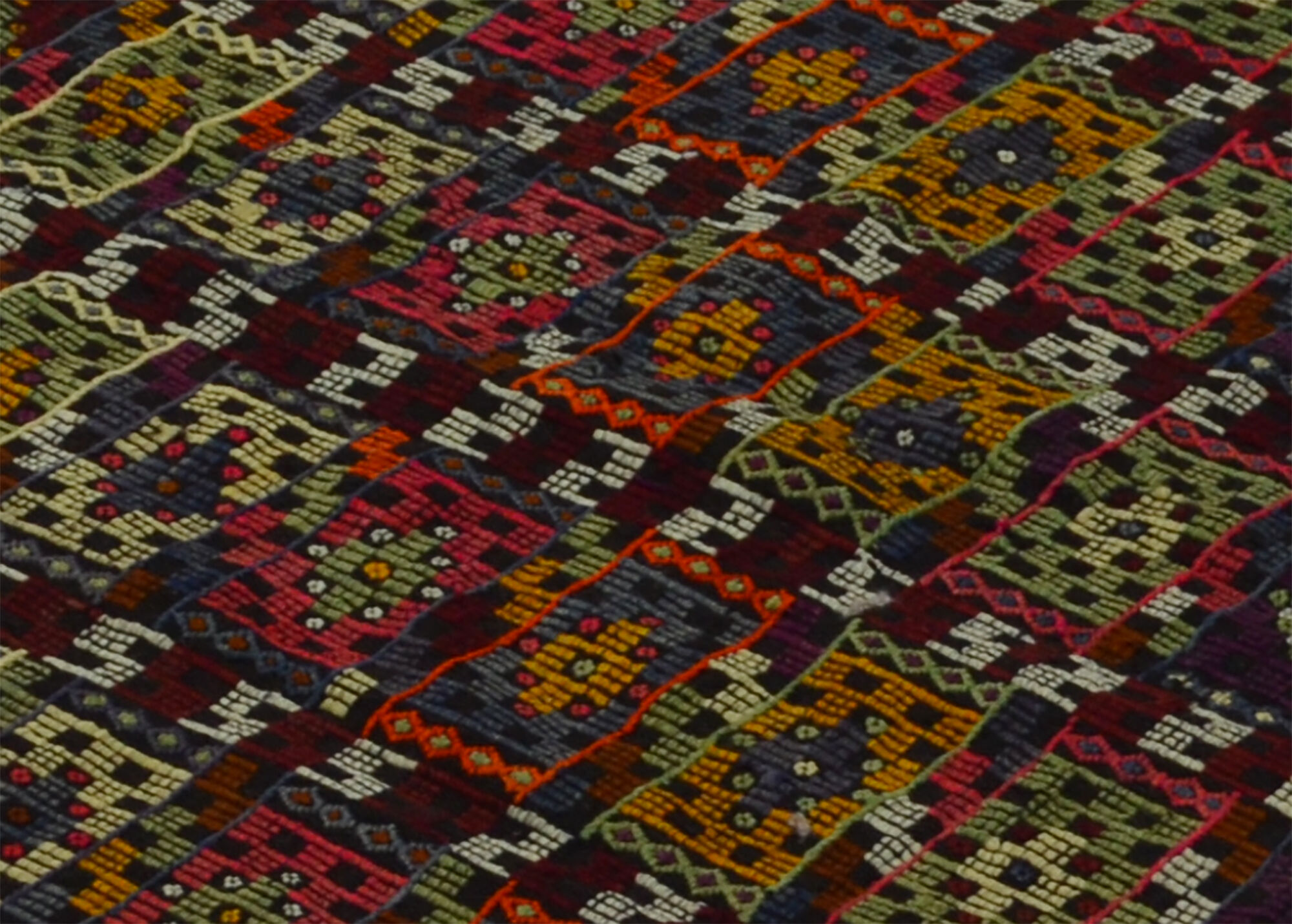 Anatolian handmade kilim rug 208 cm x 123 cm