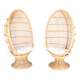 Paire de fauteuils en rotin