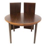 Scandinavian walnut dining table, Sweden, 1960s