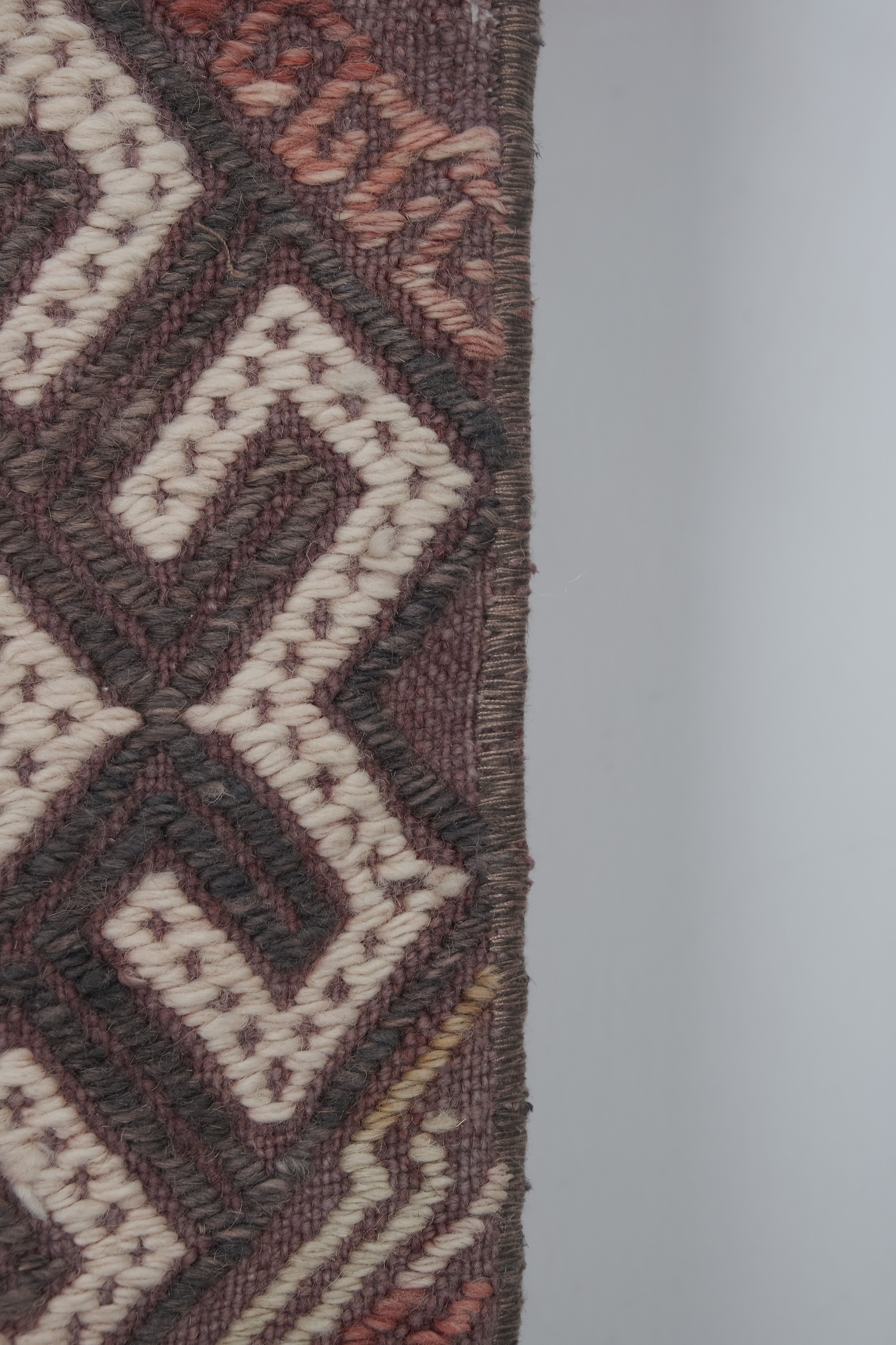 Vintage Turkish rug from Oushak, handwoven 64x275 cm