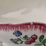 Gravy boat on frame Gien France Lorraine model