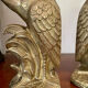 Bookend herons in brass style Art Deco 26cm