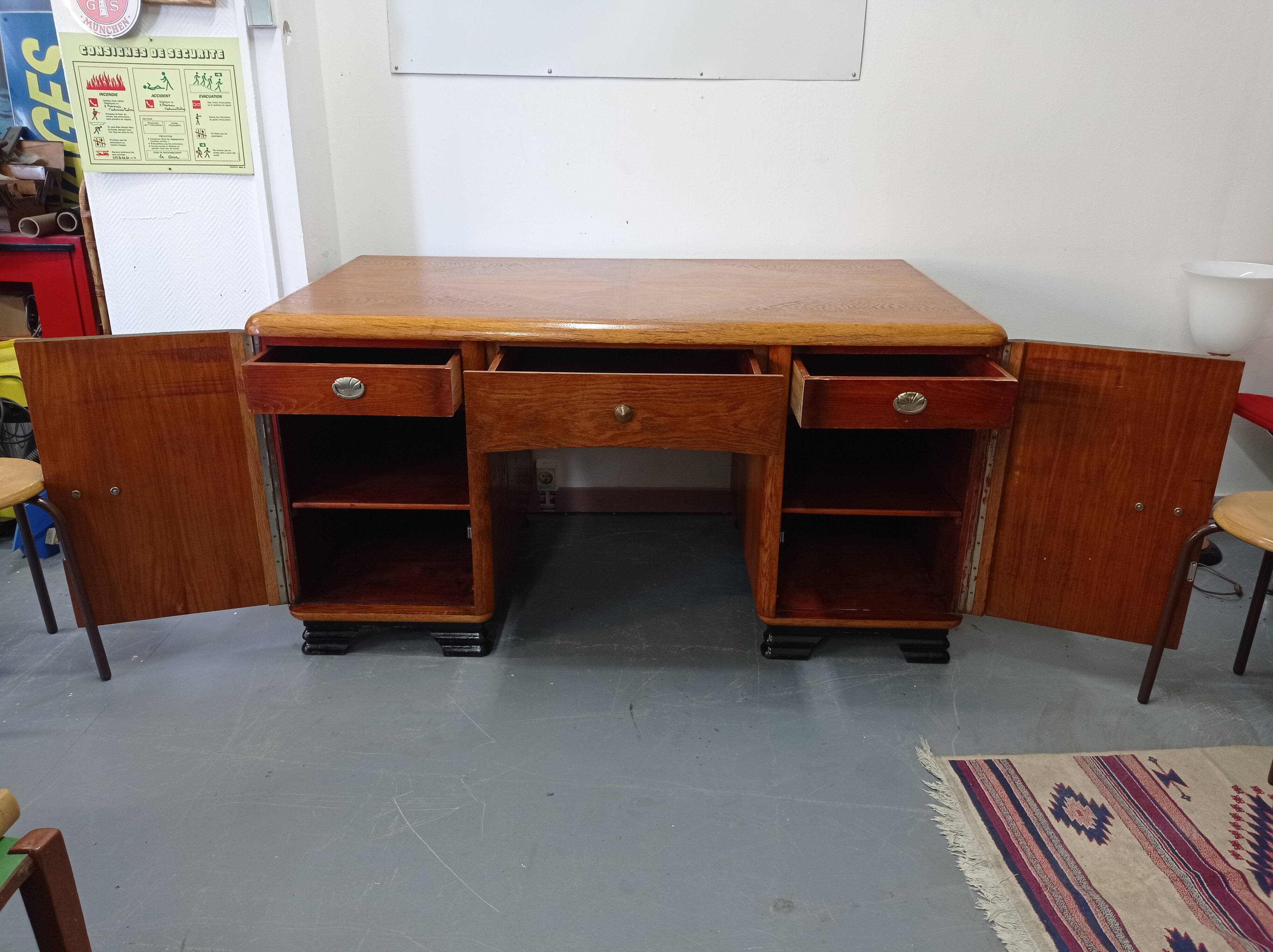 Bureau art déco marqueterie