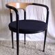 80s metal and wood designer chair