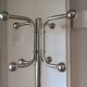 Vintage chrome metal coat rack space age 70s