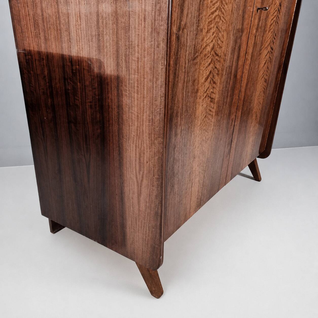 Vintage Wardrobe in Walnut by Tatra Nabytok, 1970s