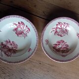 X7 earthenware soup plates Choisy le Roi