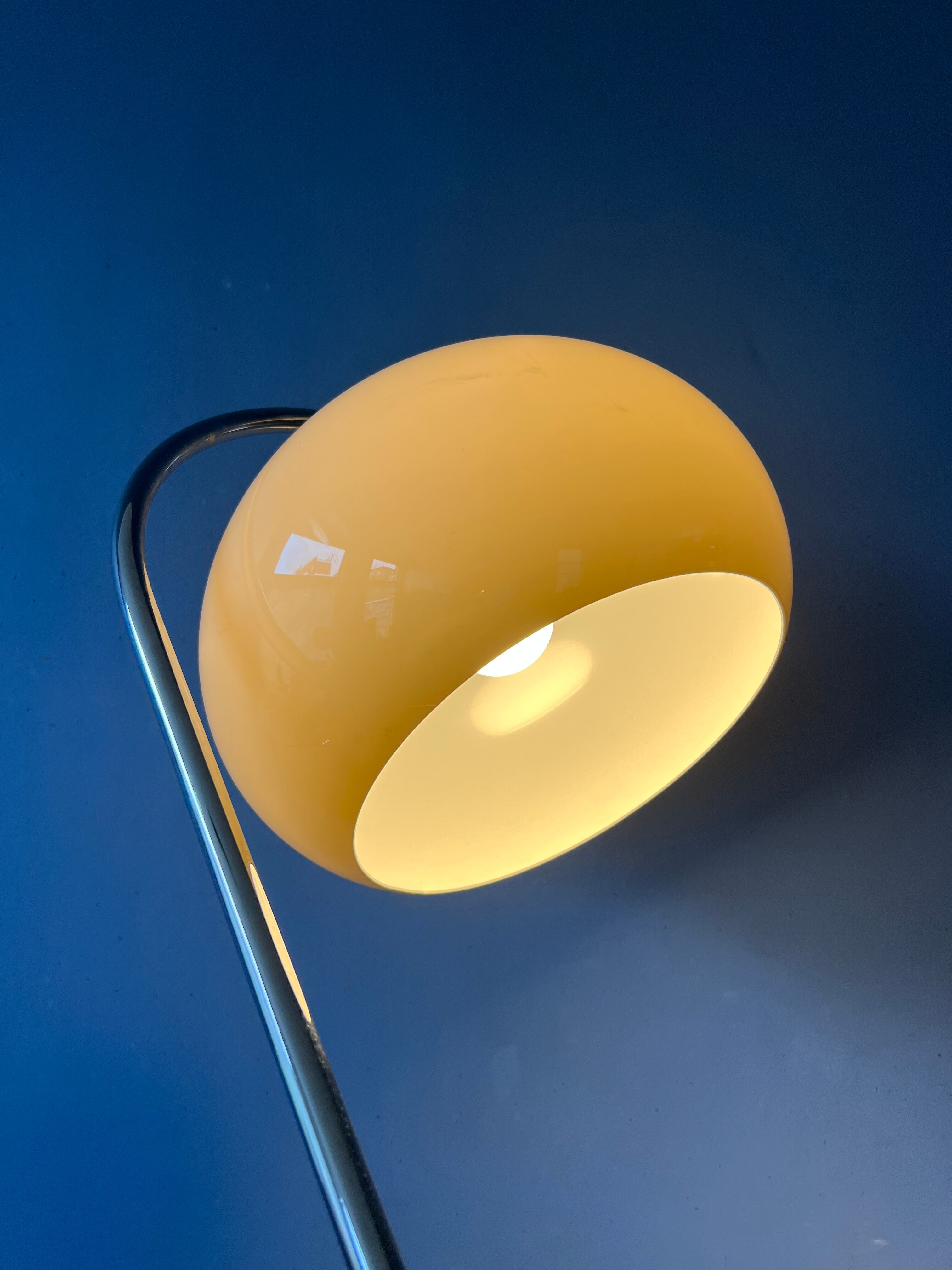 Vintage dijkstra mushroom swing arm space age floor lamp