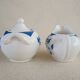 6 Digoin cups and saucers, sugar bowl and milk jug