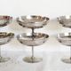 Ice cream or sorbet cups, set of 6, in 18/10 stainless steel (ref 24 / 25)