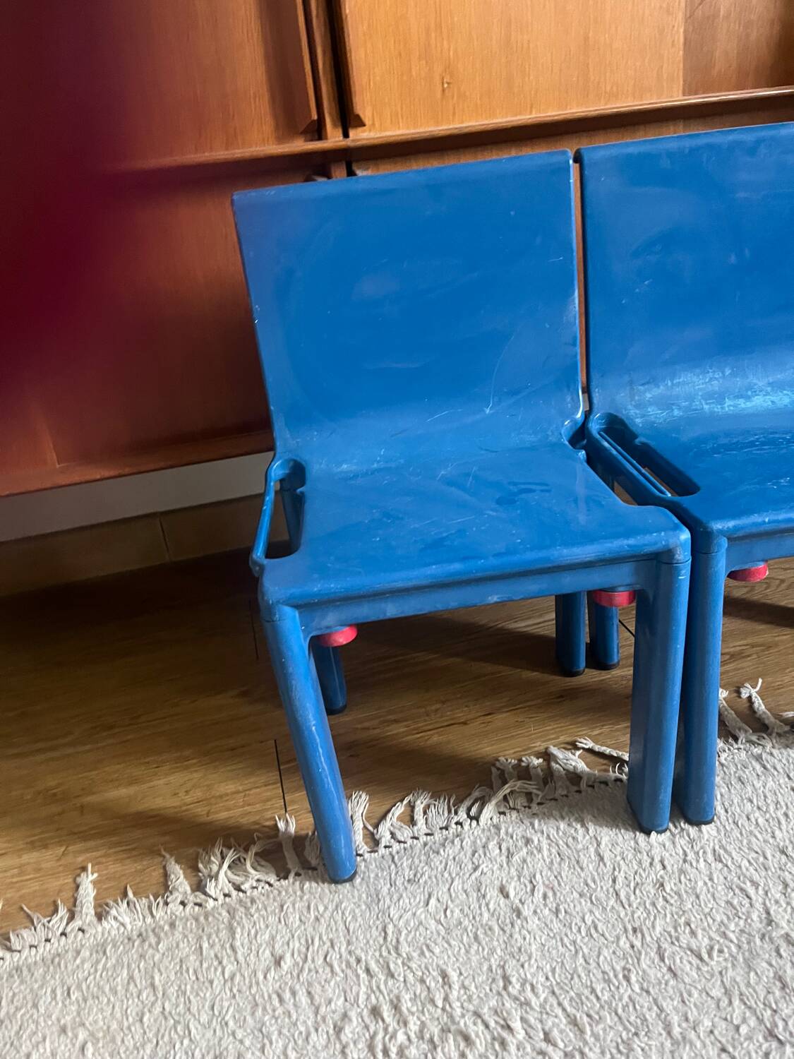 Pair of Sistema Scuola Kartell children's chairs