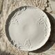 Vintage/antique large pie dish fine white Limoges porcelain.